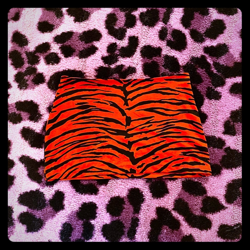 3 for $15 Bundle - Red zebra stretch mini skirt